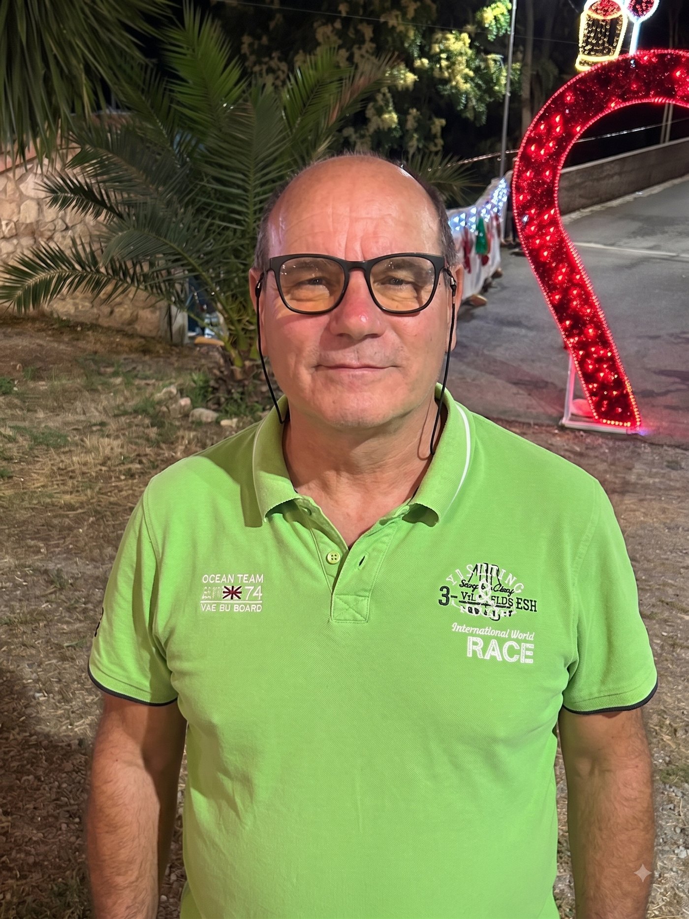 Giuseppe Cino, President of Associazione Laghitani nel Mondo, photographed in Lago during a village festival